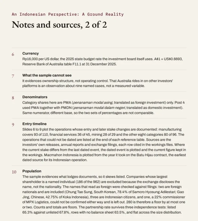 Notes and sources, 2 of 2